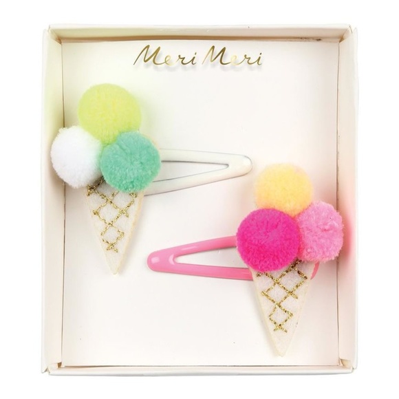 Meri Meri Other - Pom Pom Ice Cream Hair Clips